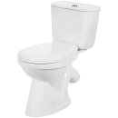 Унитаз напольный Твист нижний подвод, сиденье полипропилен, косой выпуск WH30.2.195 (WH30.2.195) 