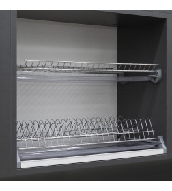 Сушка для посуды 800 с профилем, хром Gridli