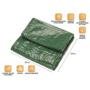 Тент укрывочный непромокаемый, 3х5 м, ARIZONE (28-103510) 