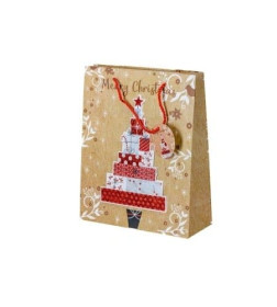Пакет для подарка бумажный 26*32*10 см (HEDY-182, код 295371) МИКС