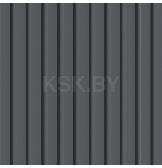 Панель стеновая реечная МДФ STELLA Beats De Luxe Black Lead 2700X119X16 мм