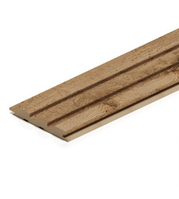 Панель стеновая реечная МДФ STELLA Beats Light Пекан 2700X119X16 мм