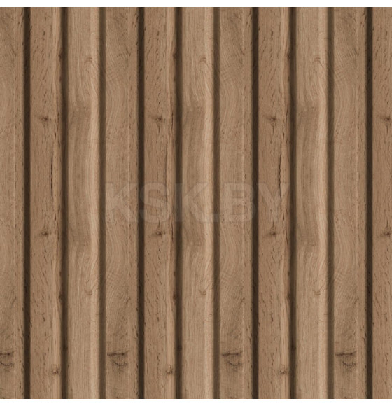 Панель стеновая реечная МДФ STELLA Beats Light Пекан 2700X119X16 мм