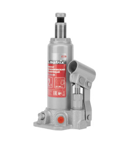 Домкрат гидравлический бутылочный, 2 т, h подъема 181–345 мм Matrix