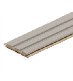 Панель стеновая реечная МДФ STELLA Beats De Luxe Sandgrau 2700X119X16 мм