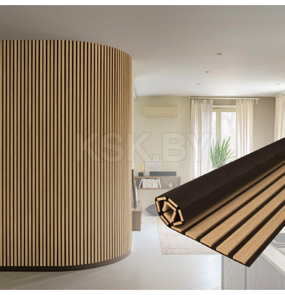 Панель МДФ STELLA Comfort Standart Акустическая Дуб Сальвадор 2780х600х9 мм