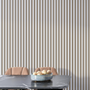 Интерьерная рейка МДФ STELLA модель12 Standart Белый 2800х27х12 мм.