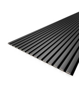 Панель МДФ STELLA Comfort De Luxe Акустическая Black Lead 2780х600х9 мм