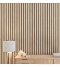 Интерьерная рейка МДФ STELLA модель12 Light Дуб Снежный 2800х27х12 мм.