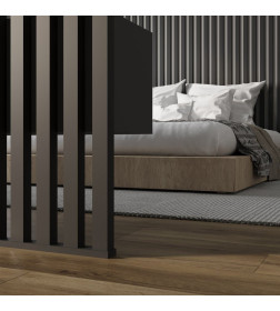 Интерьерная рейка МДФ Бриона Black Edition 2700х40х16 мм.