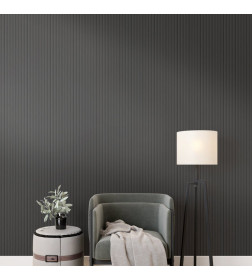 Профиль Старт-Финиш МДФ STELLA Wave De Luxe Black Lead 2700х55х16мм 