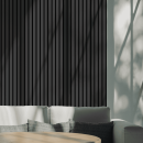 Панель МДФ STELLA Comfort De Luxe Акустическая Black Lead 2780х600х9 мм