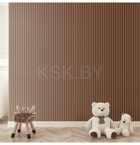 Панель МДФ STELLA Comfort De Luxe Акустическая Terracotta 2780х600х9 мм