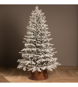 Ель искусственная Ёлушка Уральская заснеженная / ЕУРАЛЗ 15 (1.5м, подставка пластик) 9836319