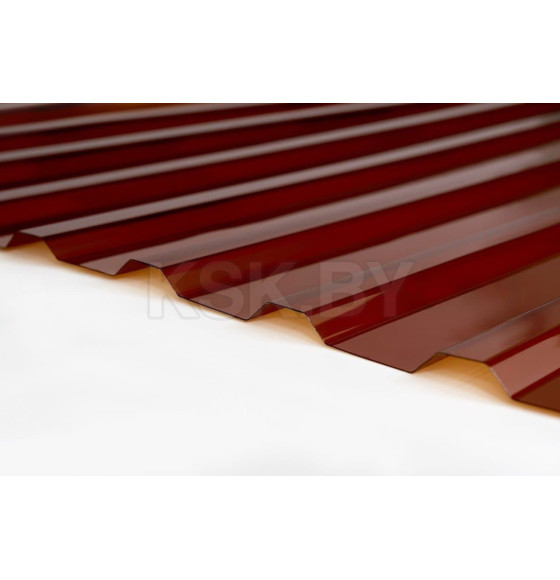 Профилированный монолитный поликарбонат МП-20  0,8*1150*2000 (бронза)