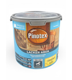 Декоративно-защитный лак PINOTEX Lacker Aqua 70 (глянцевый) 2,7л