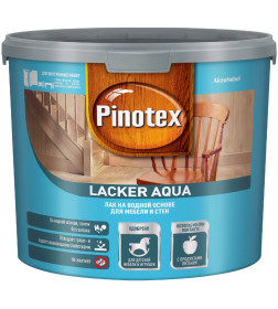 Декоративно-защитный лак PINOTEX Lacker Aqua 70 (глянцевый) 2,7л