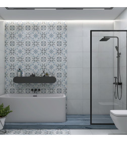 Керамогранит  Majolica Grey Deco светло-серый   450*450 мм