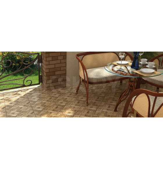 Керамогранит Родос GP коричневый 412х412х8мм