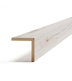 Угол складной МДФ STELLA Классик Дуб Санремо Белый 2700х24х24мм 