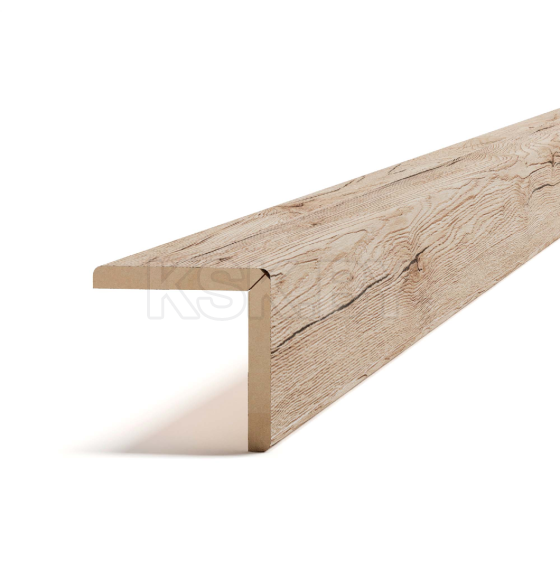 Угол складной МДФ STELLA Классик Дуб Санремо Бежевый 2700х24х24мм 