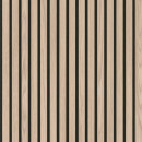 Панель акустическая МДФ STELLA Trend Light Дуб Снежный 2780х600х21 мм