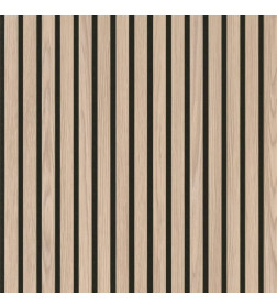 Панель акустическая МДФ STELLA Trend Light Дуб Снежный 2780х600х21 мм