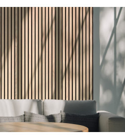 Панель акустическая МДФ STELLA Trend Light Дуб Снежный 2780х600х21 мм