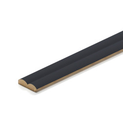 Профиль Старт-Финиш МДФ STELLA Wave De Luxe Black Lead 2700х55х16мм 