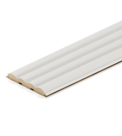 МДФ Панель STELLA Wave Standart Белый 2700х119х16мм 