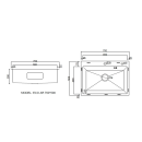 Мойка ARFEKA ECO AR 700*500 GOLD PVD NANO (ECO AR 700*500 GOLD PVD NANO) 