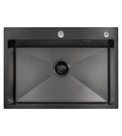 Мойка ARFEKA ECO AR 700*500 BLACK PVD NANO DECOR