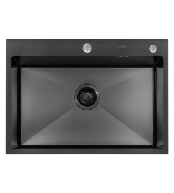 Мойка ARFEKA ECO AR 700*500 BLACK PVD NANO DECOR MILLET GRAINS