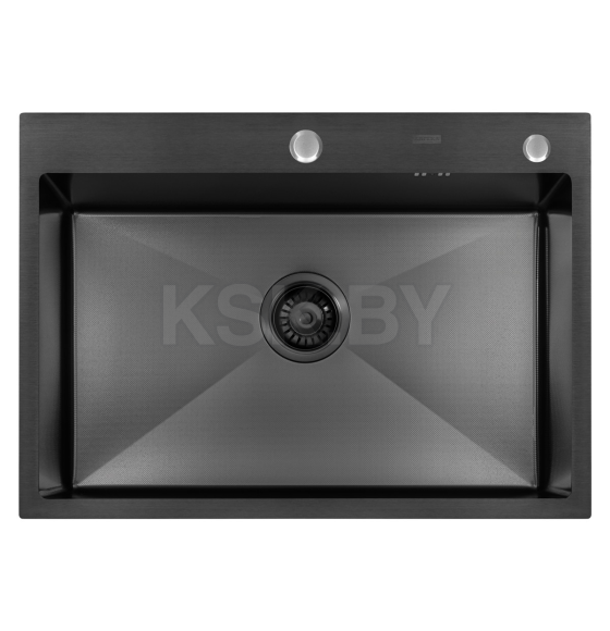 Мойка ARFEKA ECO AR 700*500 BLACK PVD NANO DECOR MILLET GRAINS (ECO AR 700*500 BLACK PVD NANO DECOR) 