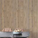 Интерьерная рейка МДФ STELLA модель12 Light Пекан 2800х27х12 мм.