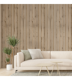 Интерьерная рейка МДФ STELLA модель12 Light Пекан 2800х27х12 мм.