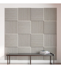 Панель МДФ STELLA Comfort Standart Акустическая Лиственница Лагерта 600х600х9 мм