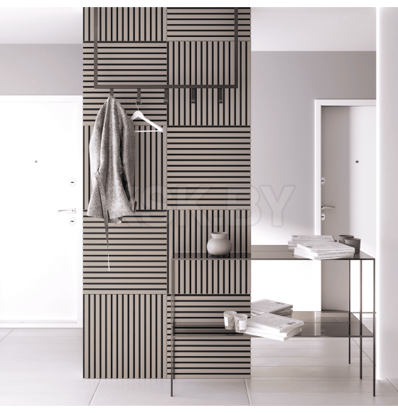 Панель МДФ STELLA Comfort De Luxe Акустическая Sandgrau 600х600х9 мм