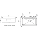 Мойка ARFEKA ECO AR 700*500 BLACK PVD NANO (ECO AR 700*500 BLACK PVD NANO) 