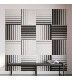 Панель МДФ STELLA Comfort Standart Акустическая Белый 600х600х9 мм