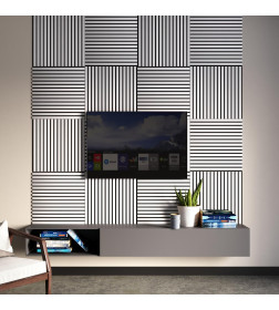 Панель МДФ STELLA Comfort Standart Акустическая Белый 600х600х9 мм