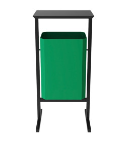 Урна уличная Allerd Стандарт 35л (зеленый)