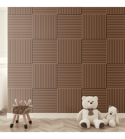 Панель МДФ STELLA Comfort De Luxe Акустическая Terracotta 600х600х9 мм