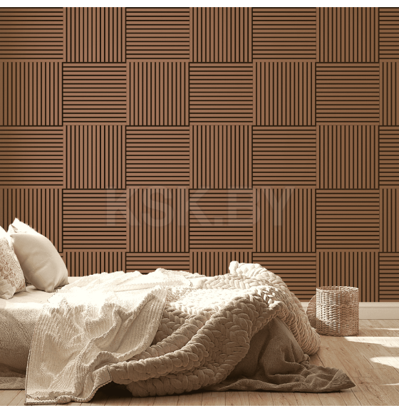 Панель МДФ STELLA Comfort De Luxe Акустическая Terracotta 600х600х9 мм