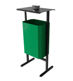 Урна уличная Allerd Стандарт 35л с пепельницей (зеленый)