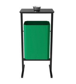 Урна уличная Allerd Стандарт 35л с пепельницей (зеленый)
