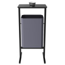 Урна уличная Allerd Стандарт 35л с пепельницей (серый) (5110510003) 