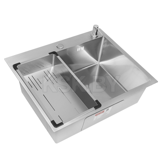 Комплект ARFEKA ECO AR мойка 600*500, коландер G, дозатор SATIN DECOR (ECO AR 600*500+CL AR G+DS AR SATIN ) 