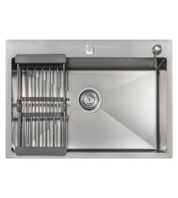 Комплект ARFEKA ECO AR мойка 700*500, коландер, дозатор SATIN DECOR MILLET GRAINS