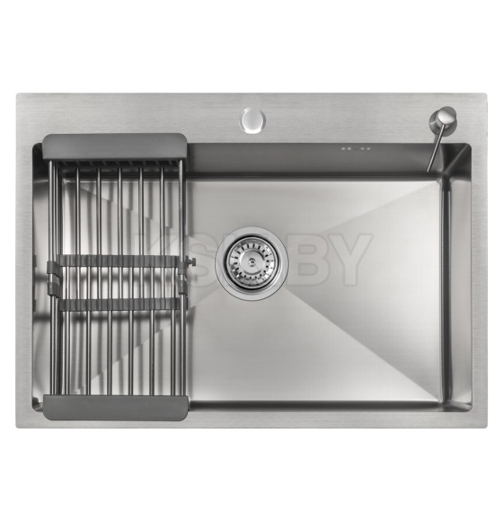 Комплект ARFEKA ECO AR мойка 700*500, коландер, дозатор SATIN DECOR MILLET GRAINS (ECO AR 700*500+CL AR+DS AR SATIN DE) 